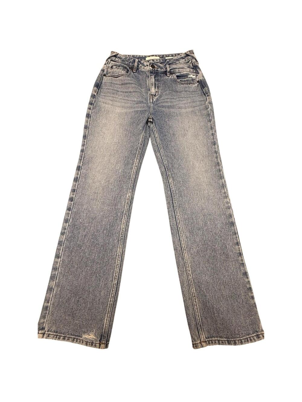 Cleo + Wolf Women’s Ultra High Rise Ankle Jeans Size W28 Light Wash Jeans women
